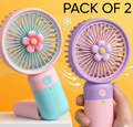 Portable Mini Fan Combo of 2