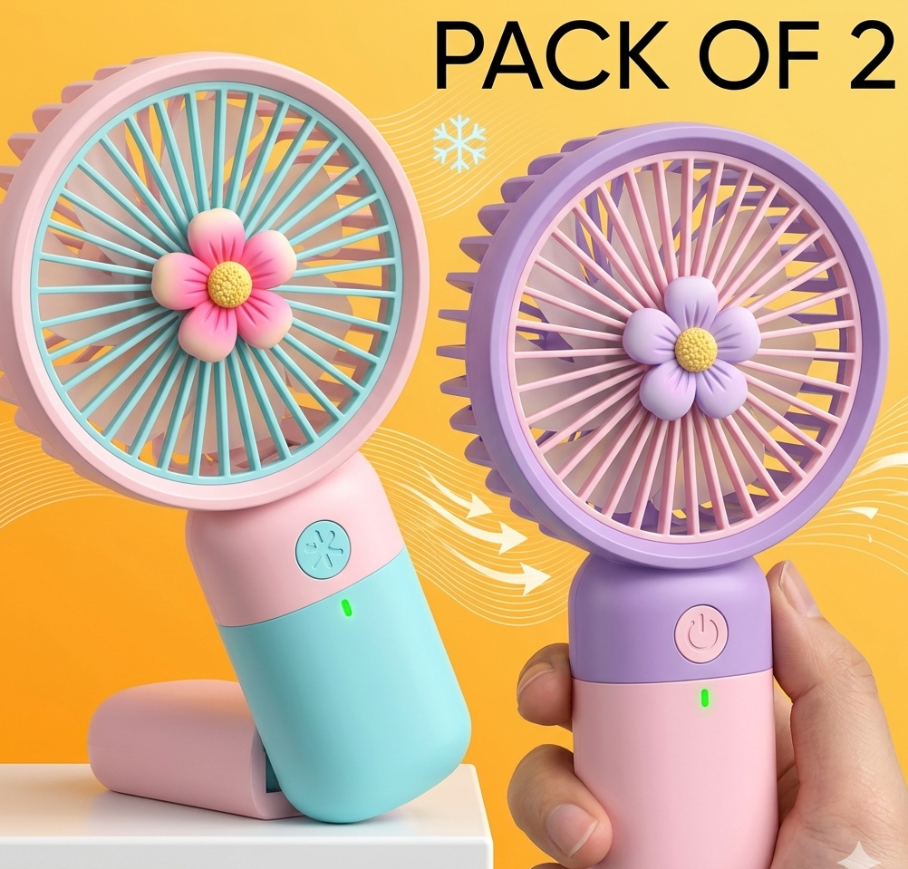 Portable Mini Fan Combo of 2